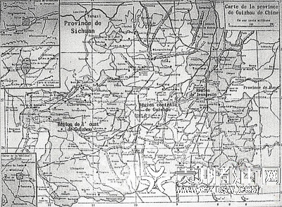 国外传教士翻译法文贵州地图 结缘红军跟随长征