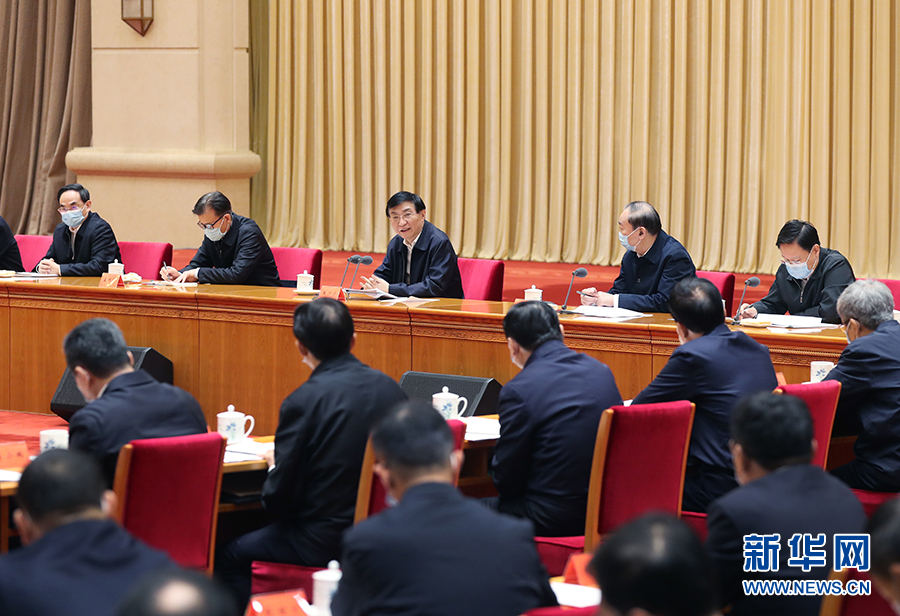 王沪宁在学习贯彻党的十九届五中全会精神中央宣讲团动员会上强调 深入学习领会习近平新时代中国特色社会主义思想 全面准确宣讲党的十九届五中全会精神