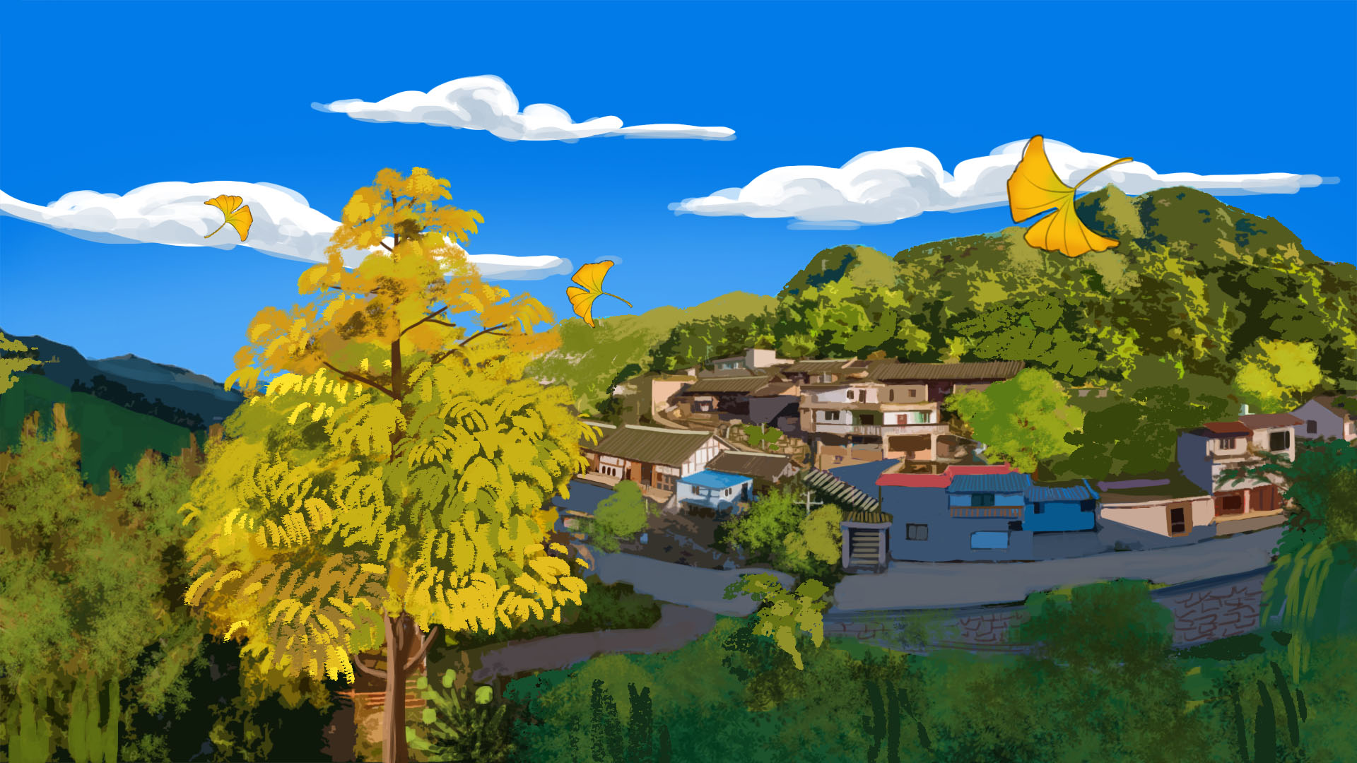 手绘贵阳丨乌当区黄连村