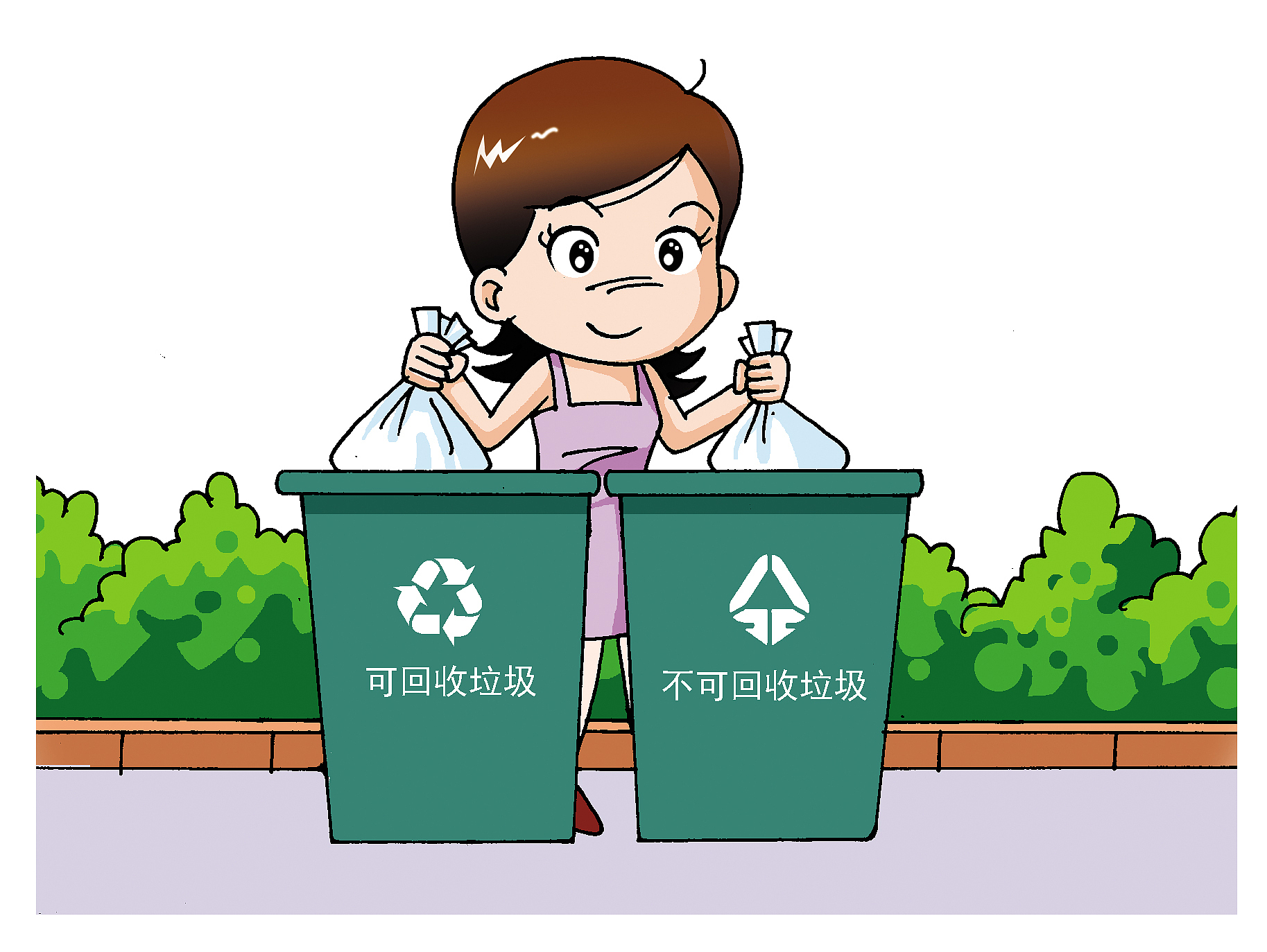 高新区—— 提质改造三处生活垃圾分类投放收集站点