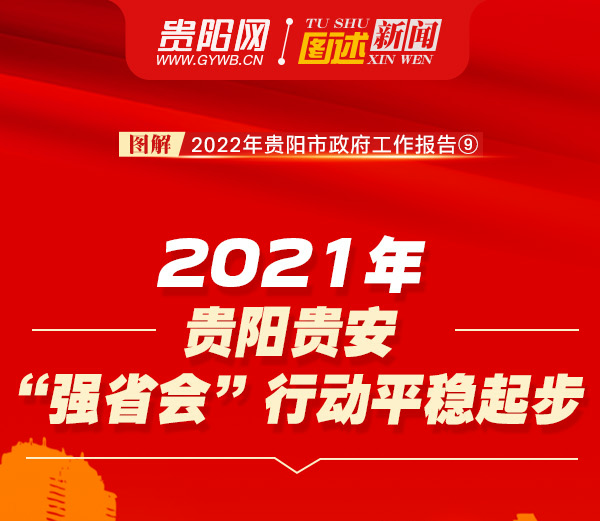 图解2022年贵阳市政府工作报告⑨：2021年贵阳贵安“强省会”行动平稳起步
