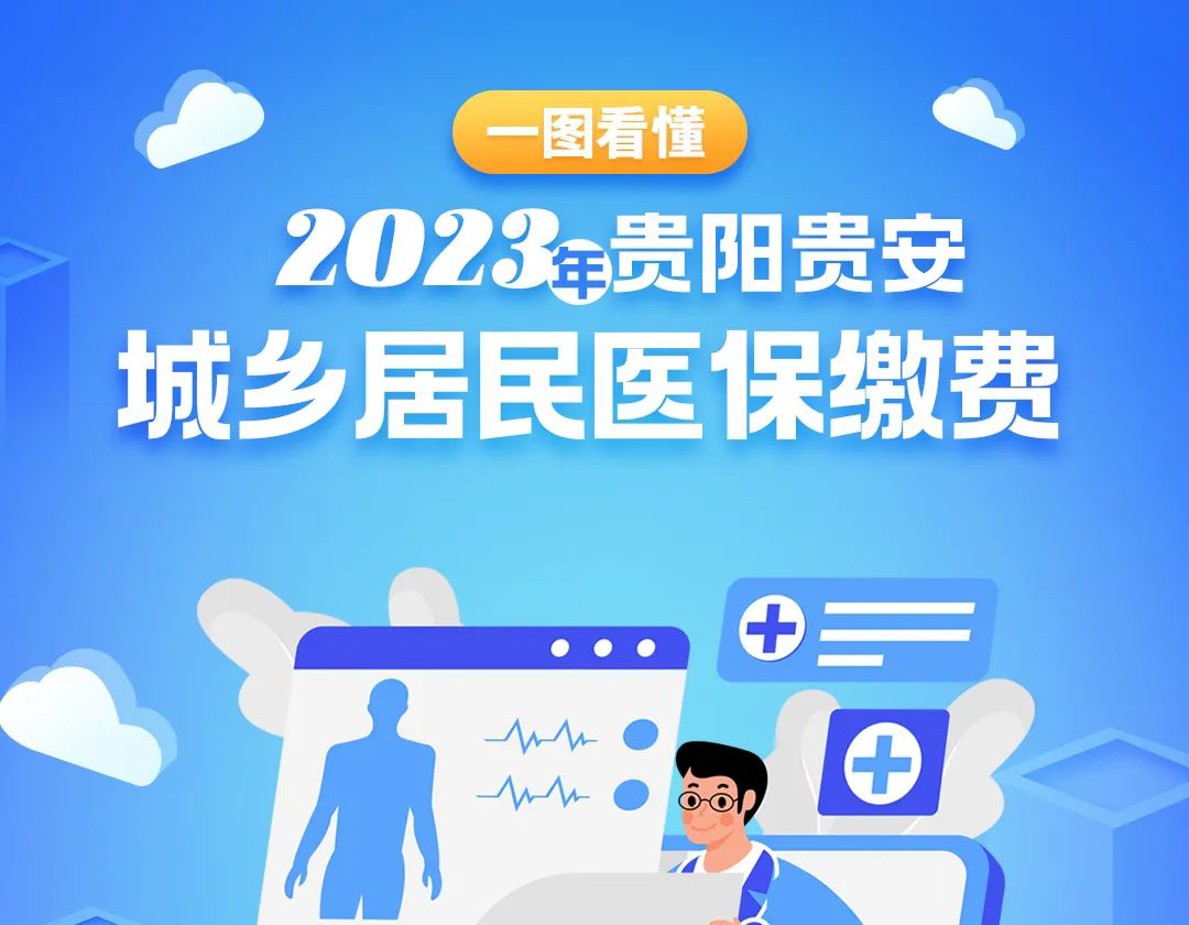 一图看懂2023年贵阳贵安城乡居民医保缴费