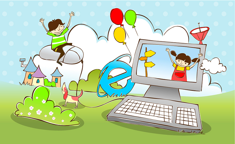 青少年一起健康“网上冲浪”