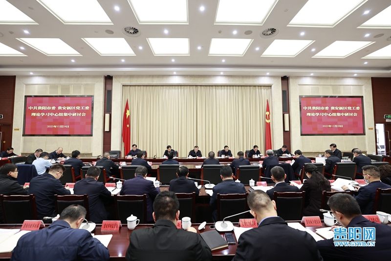 贵阳市委贵安新区党工委理论学习中心组集中研讨会召开