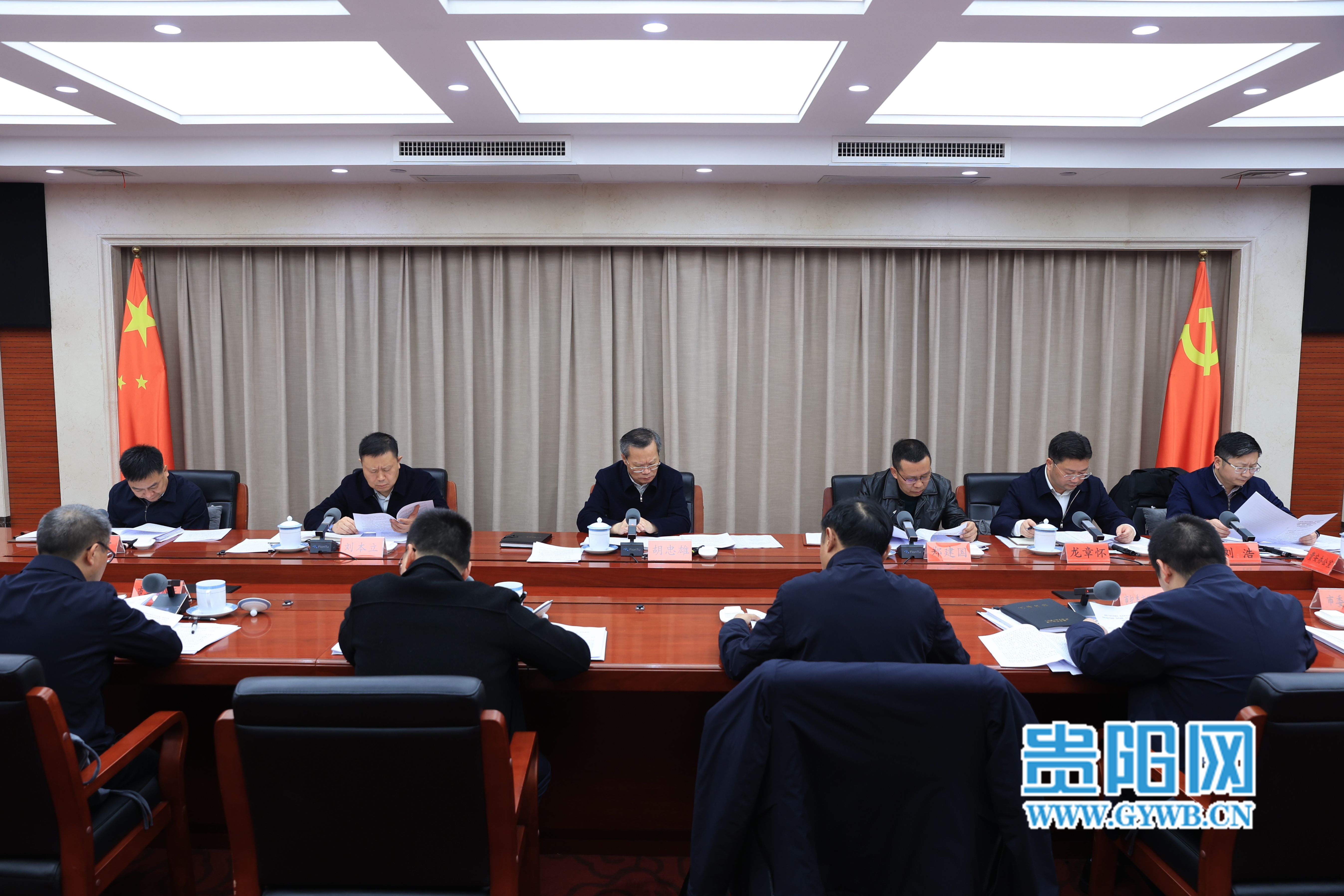 胡忠雄主持召开贵阳贵安主题教育“3+6+3”专项整治专题会