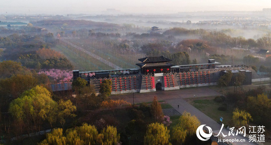 江苏扬州绿杨城郭展画卷