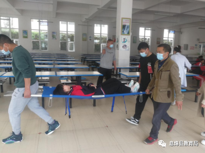 息烽县石硐中学开展2021年春季学期食品安全应急演练