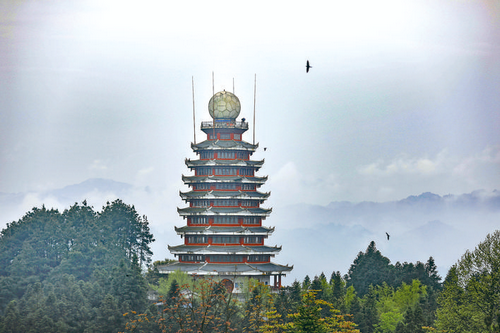 黔东南州三穗县文化底蕴深厚的灵山公园