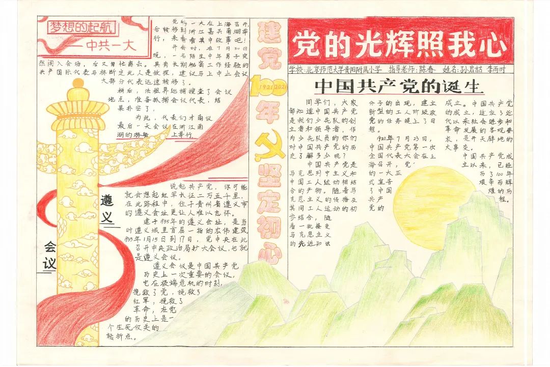 贵阳市第十五届中小学生德育手抄报竞赛优秀作品展示