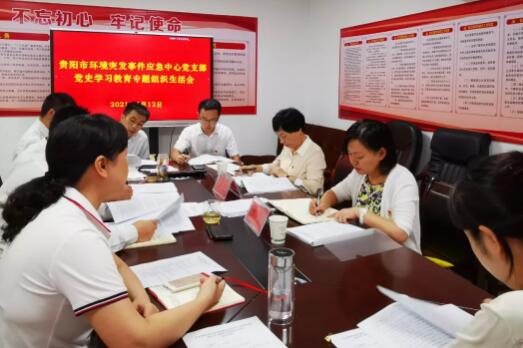 李义督导市环境突发事件应急中心党支部党史学习教育专题组织生活会