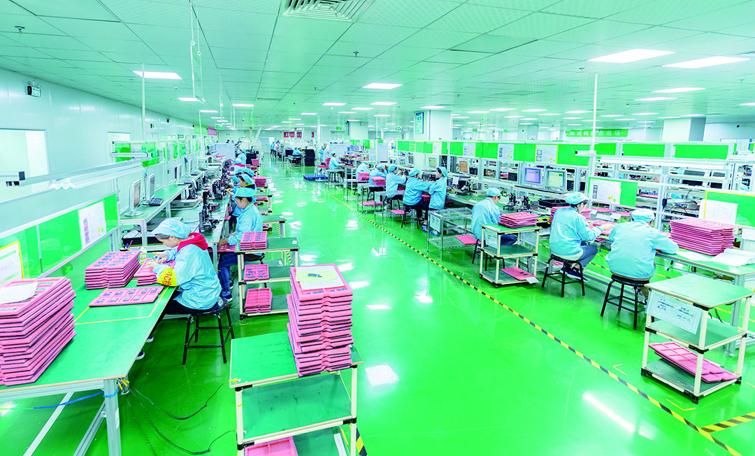 贵州翰瑞电子有限公司生产车间优化营商环境是"永不竣工的工程",只有