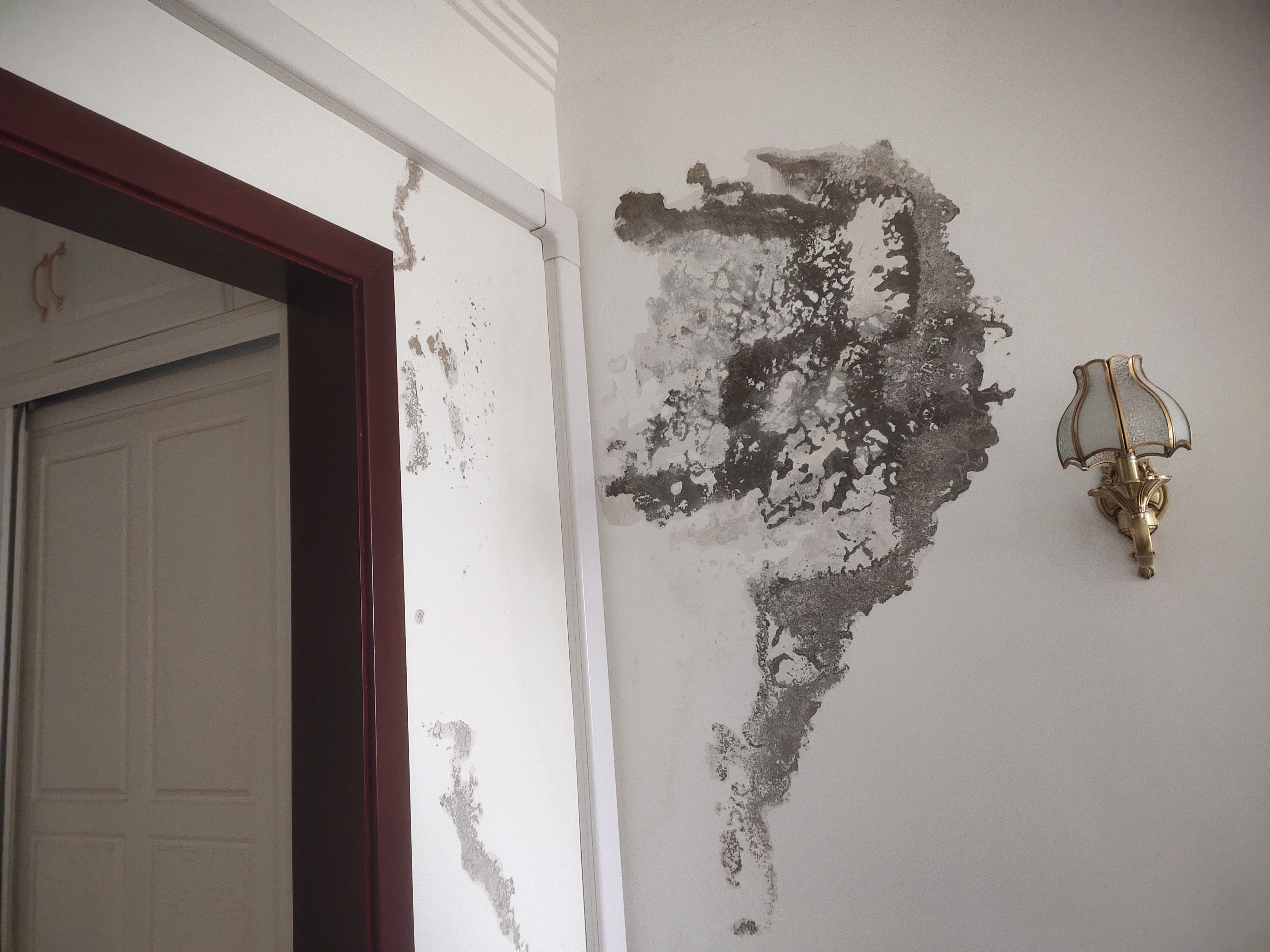 观山湖一小区外墙漏水业主想用维修基金可物业却有顾虑