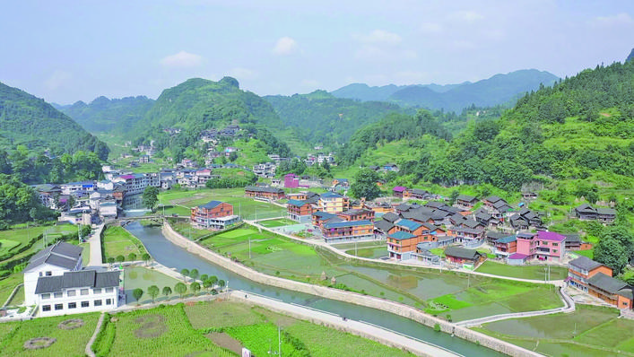 麻江龙山镇河坝村风景驻农家乡村美如画