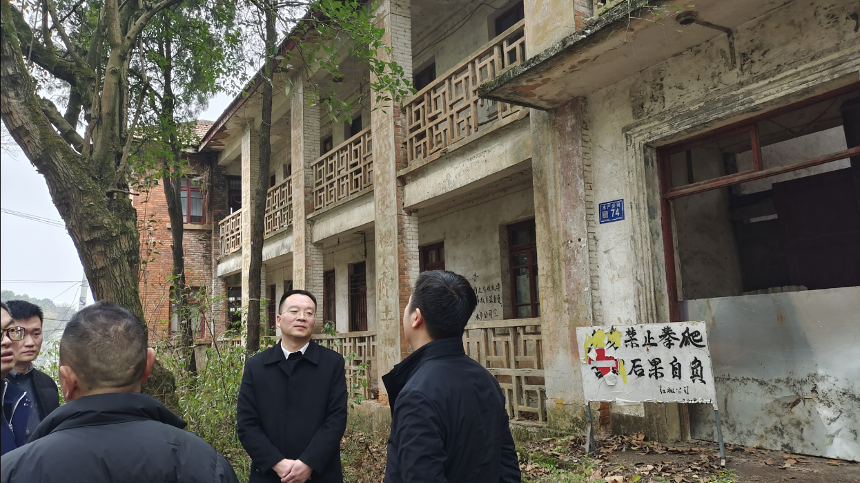 市国资委党委副书记、副主任李仕勇到市农投集团督导检查城镇危房整治工作