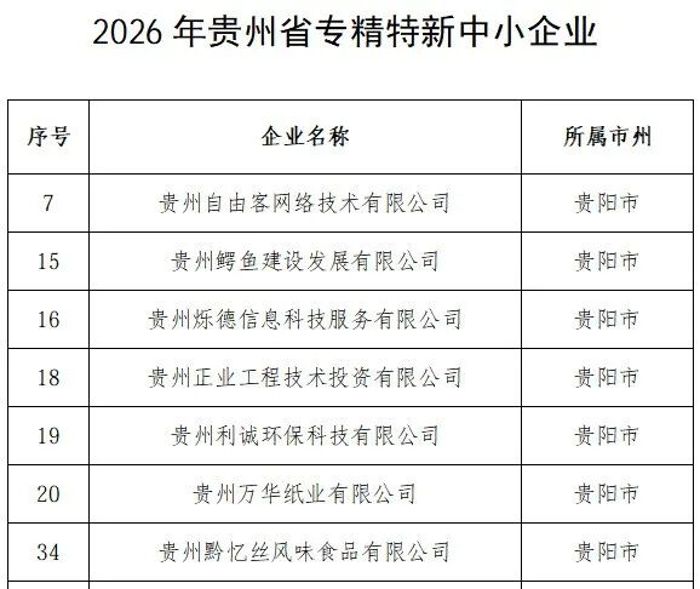 经济区18家企业获评贵州省创新型及专精特新中小企业-关注